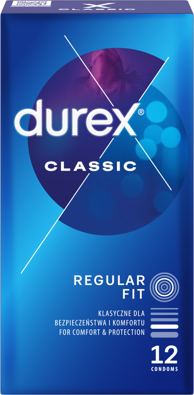 Durex Classic prezerwatywy lateksowe, 12 szt.