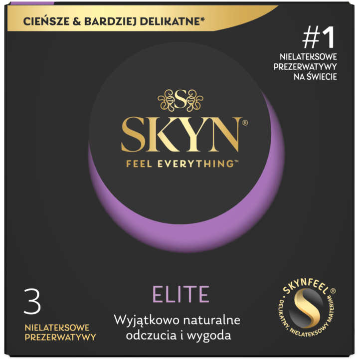 SKYN Elite prezerwatywy nielateksowe ultracienkie, 3 szt.
