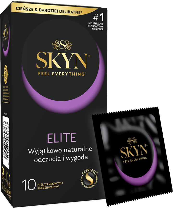SKYN Elite prezerwatywy nielateksowe ultracienkie, 10 szt.