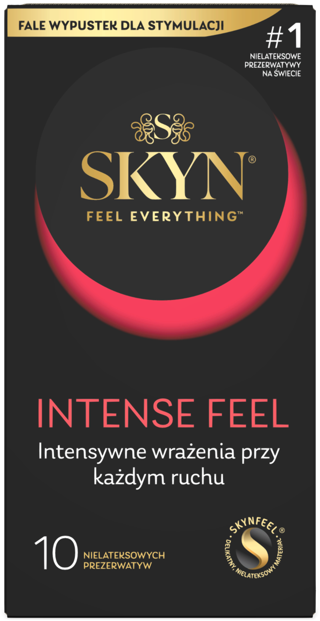 SKYN Intense Feel prezerwatywy nielateksowe z wypustkami, 10 szt.