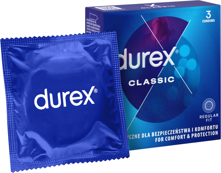 Durex Classic prezerwatywy lateksowe, 3 szt.