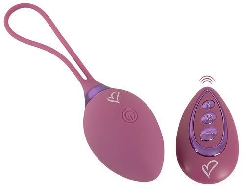 Beau Coeur Rovana RC Love Ball - fioletowa wibrująca kulka gejszy z pilotem
