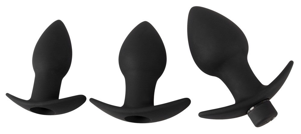 Black Velvets zestaw korków analnych + vibrobullet