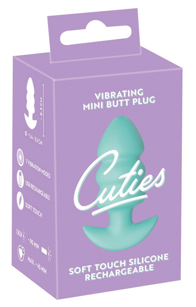 Cuties wibrujący korek analny (zielony)