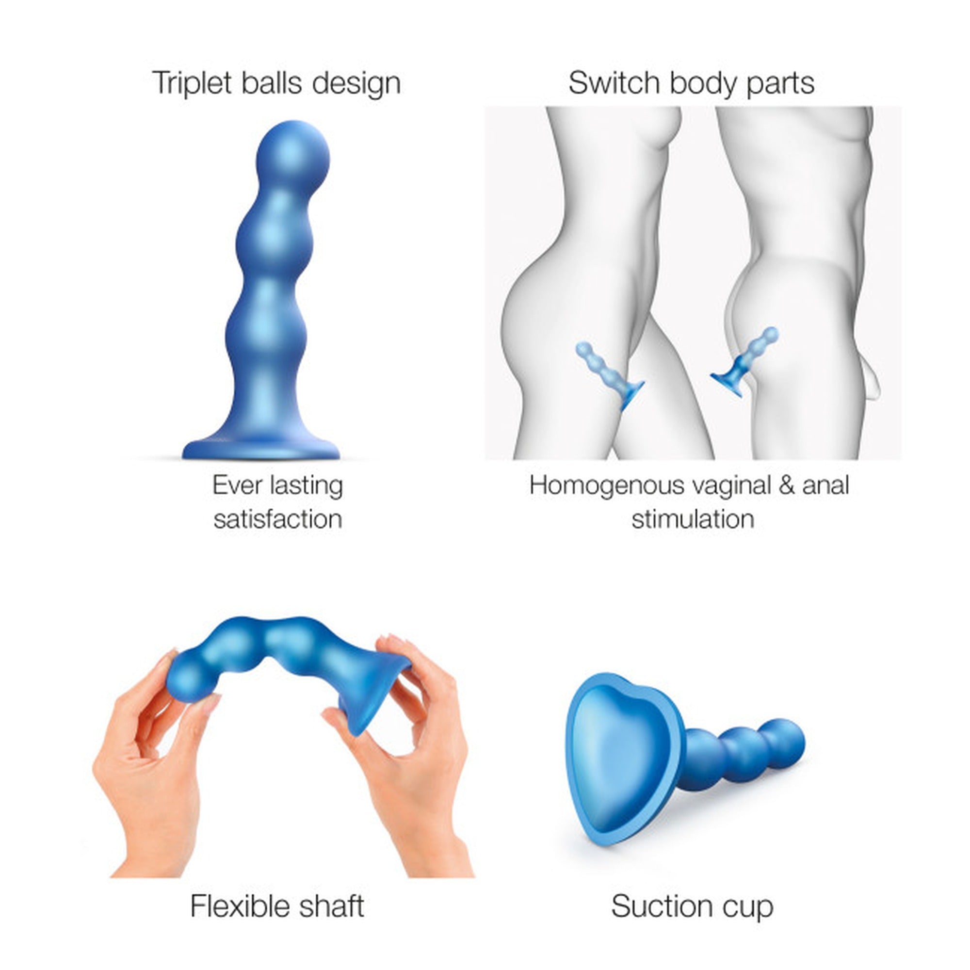 Dildo Plug Balls 12,5 cm