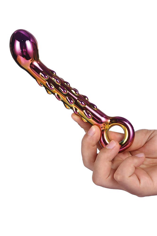 Szklane dildo Dream Toys Glamour Glass Ribbed G-Spot 18cm