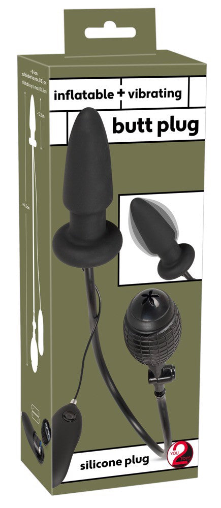 You2Toys nadmuchiwany i wibrujący korek analny