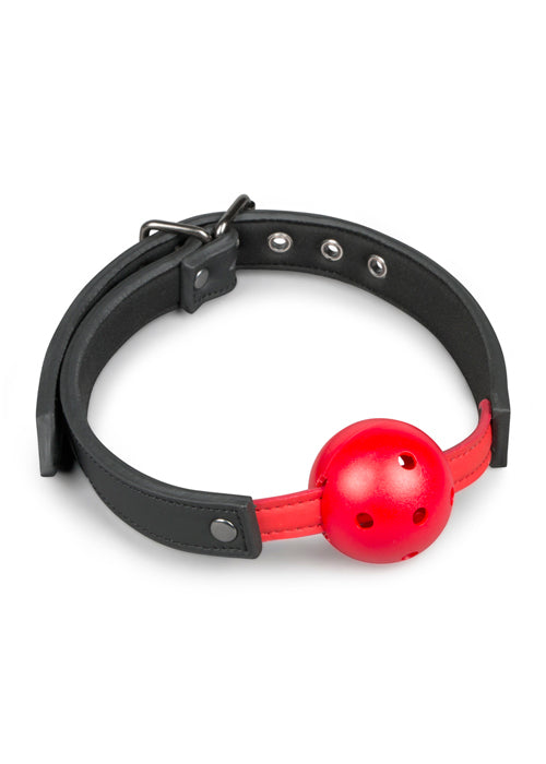 Knebel kulkowy ball gag od EasyToys (czerwony)