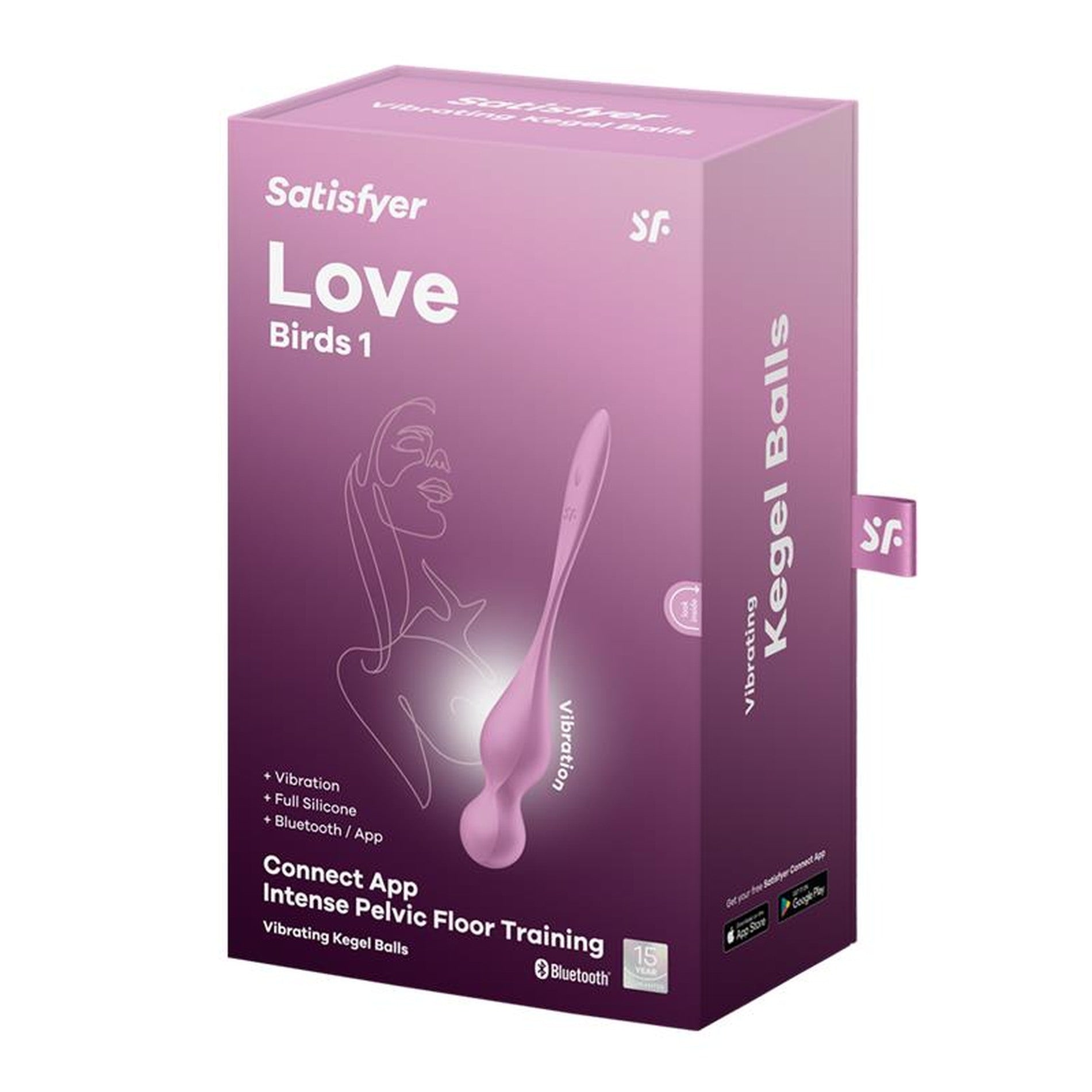 Satisfyer Love Birds 1 wibrujące kulki gejszy na aplikację