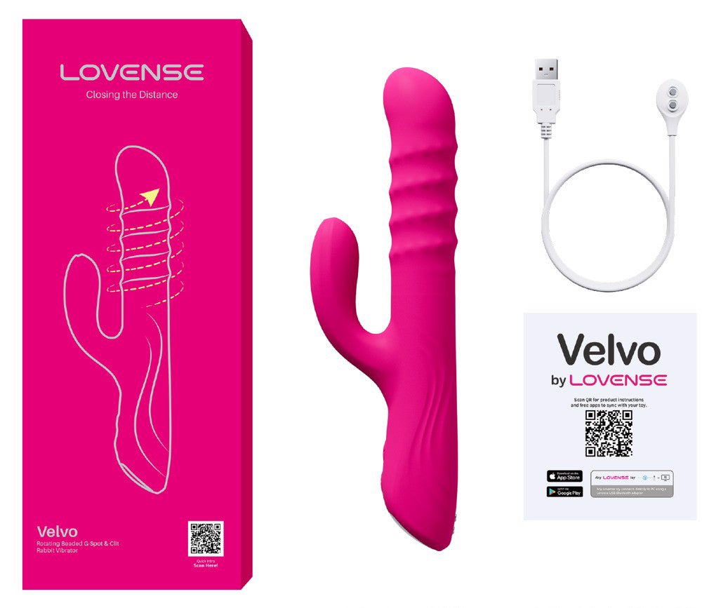 Lovense Velvo - rabbit z rotacją i aplikacją