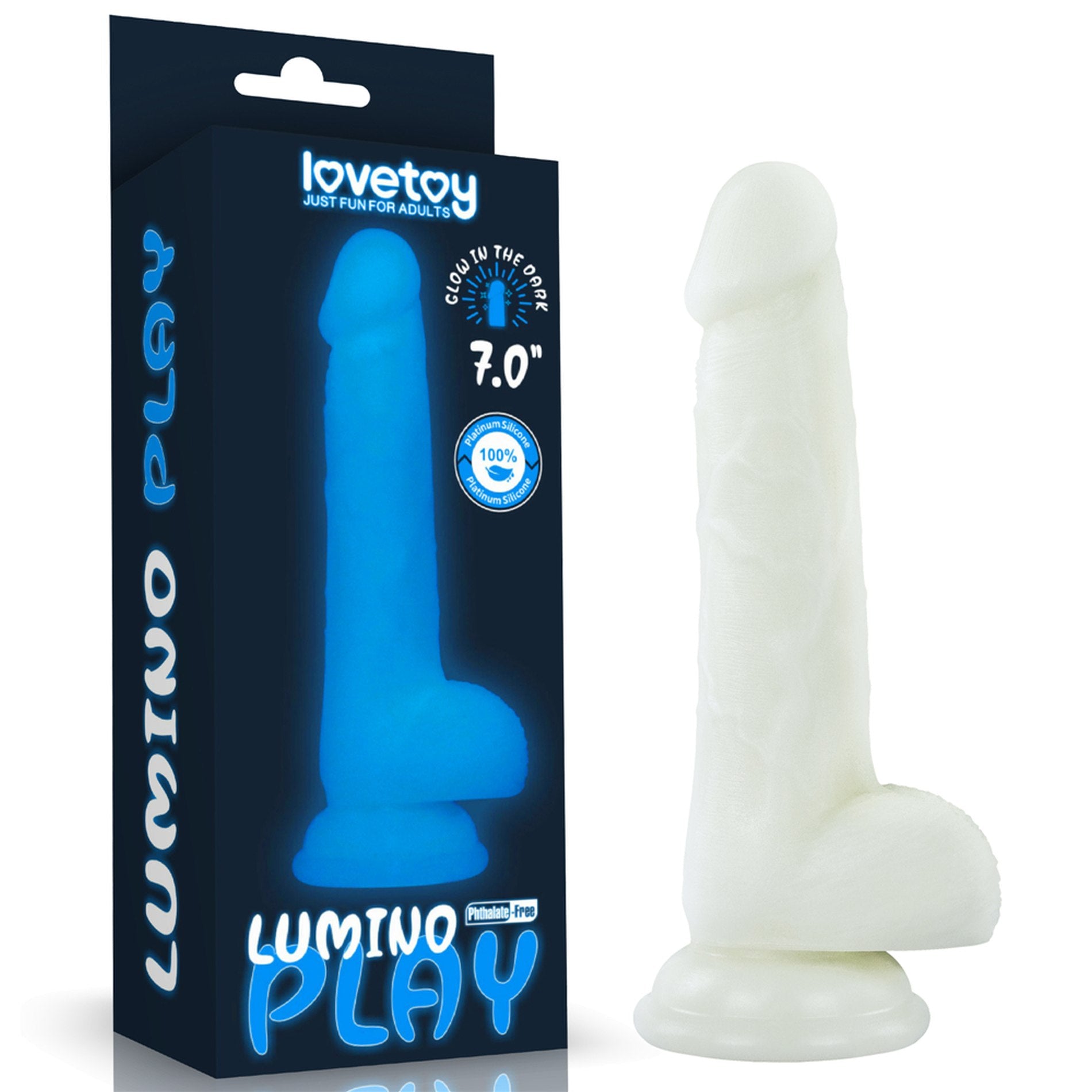 Lovetoy Lumino Play 7" - świecące dildo