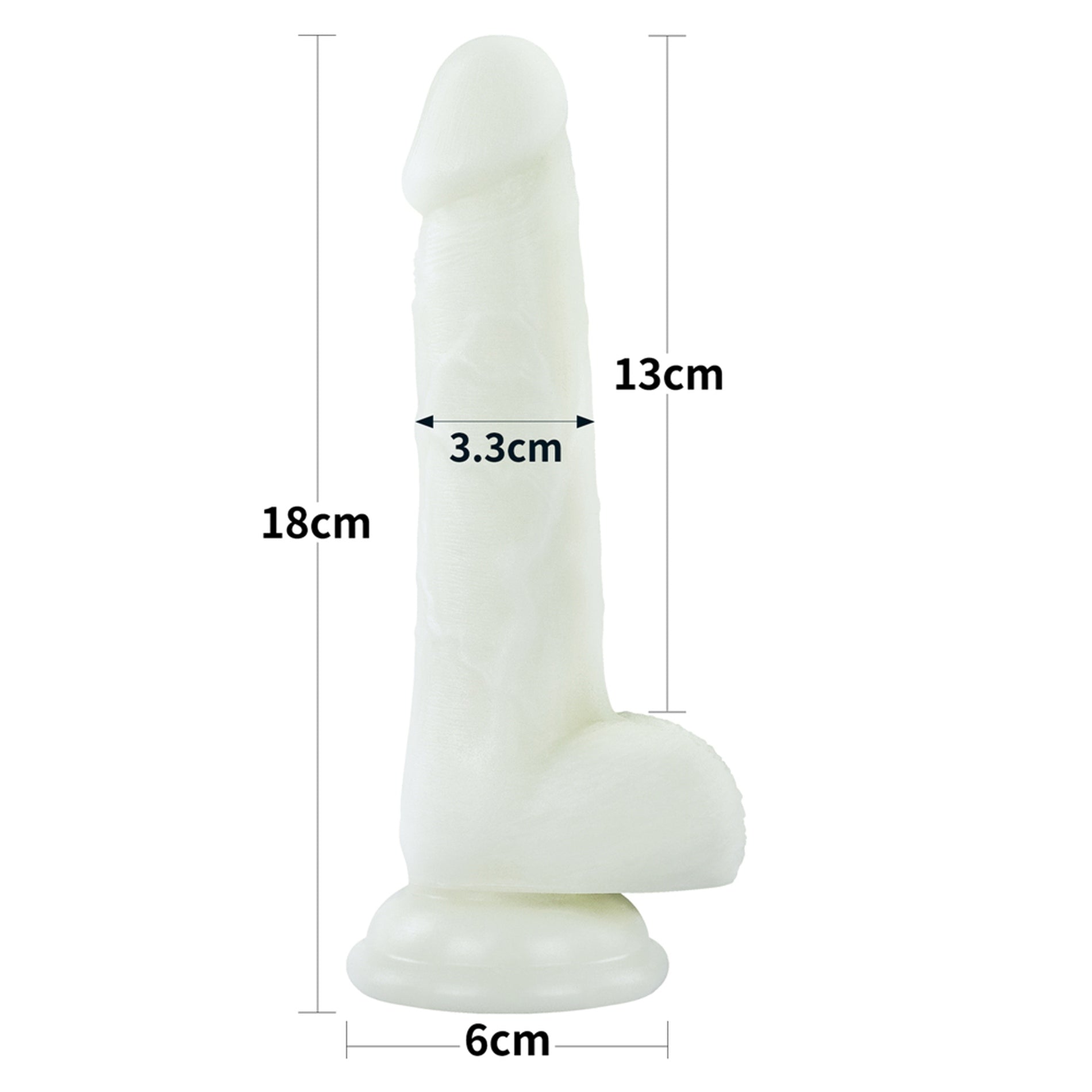 Lovetoy Lumino Play 7" - świecące dildo