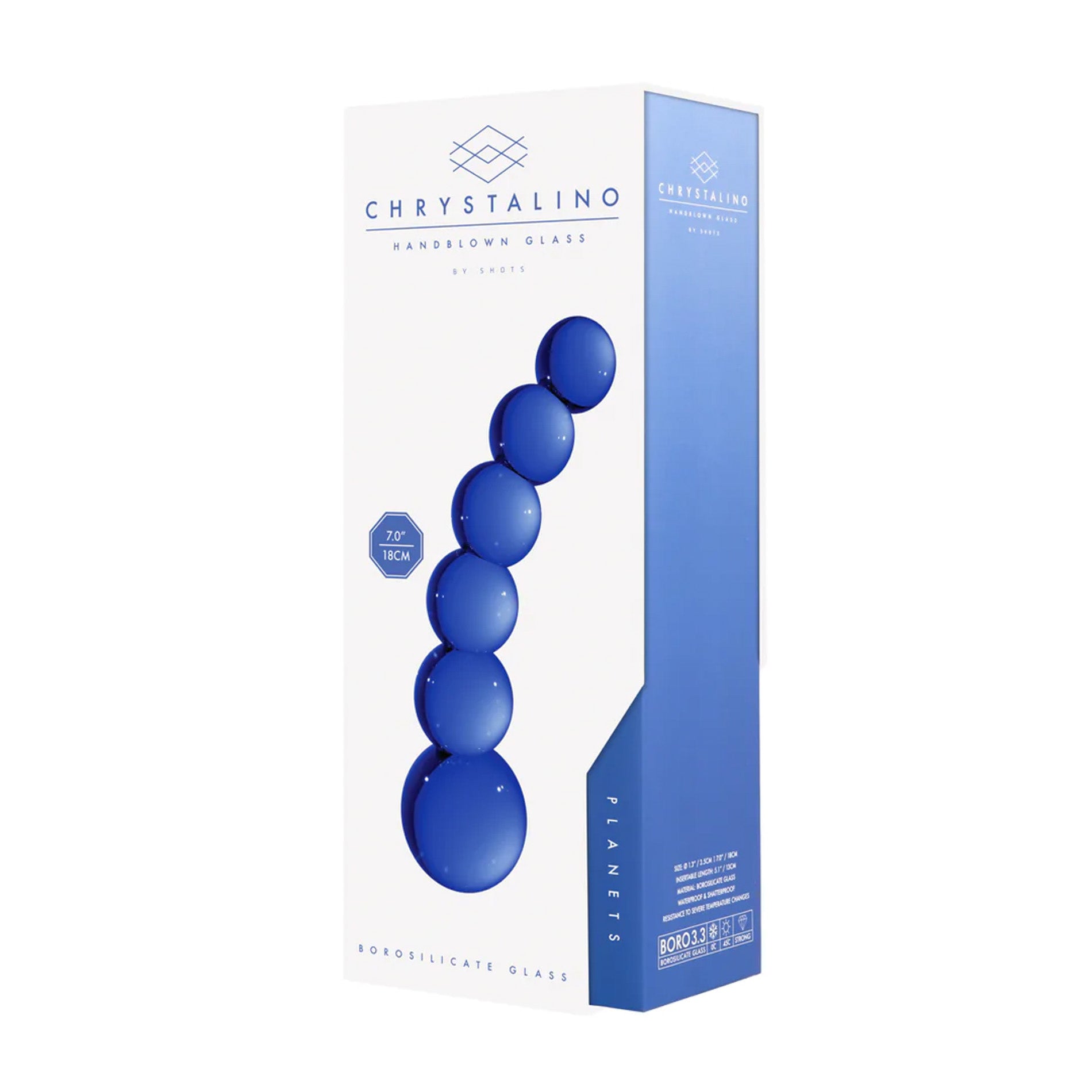 Chrystalino Planets szklane dildo 18,5 cm