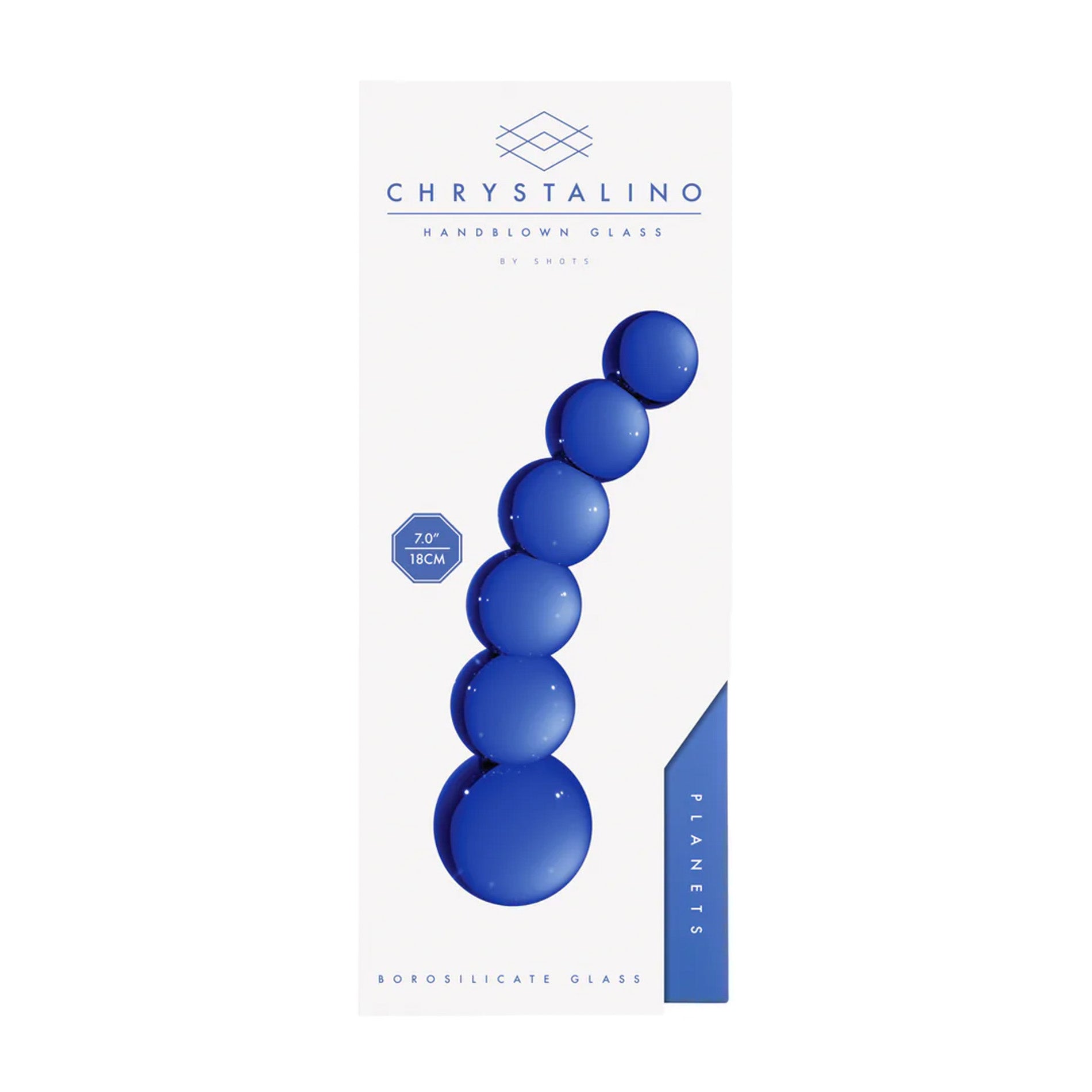 Chrystalino Planets szklane dildo 18,5 cm