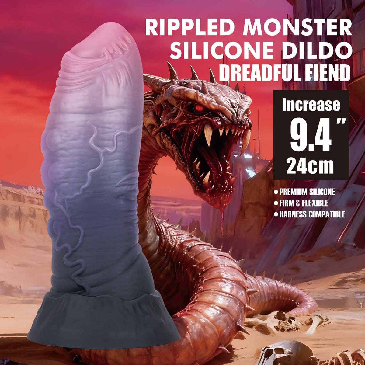 Power Monsters Dreadful Fiend 24 cm dildo
