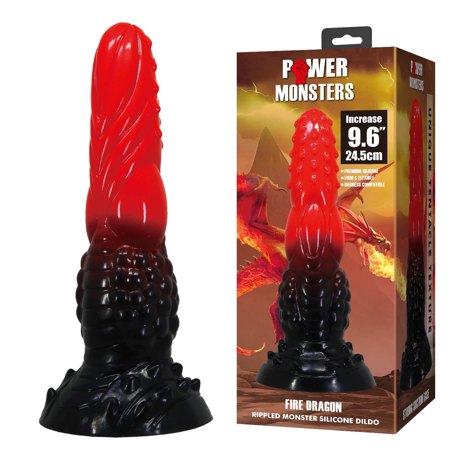Power Monsters Fire Dragon dildo 24,5 cm
