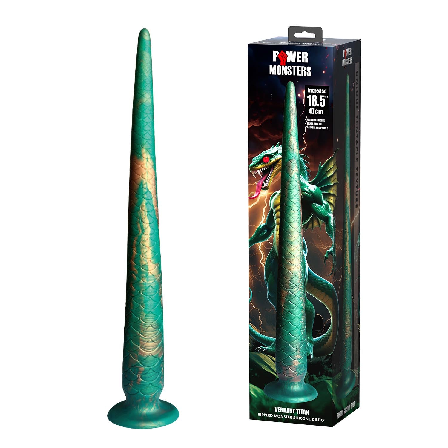 Power Monsters Verdant Titan dildo 47 cm