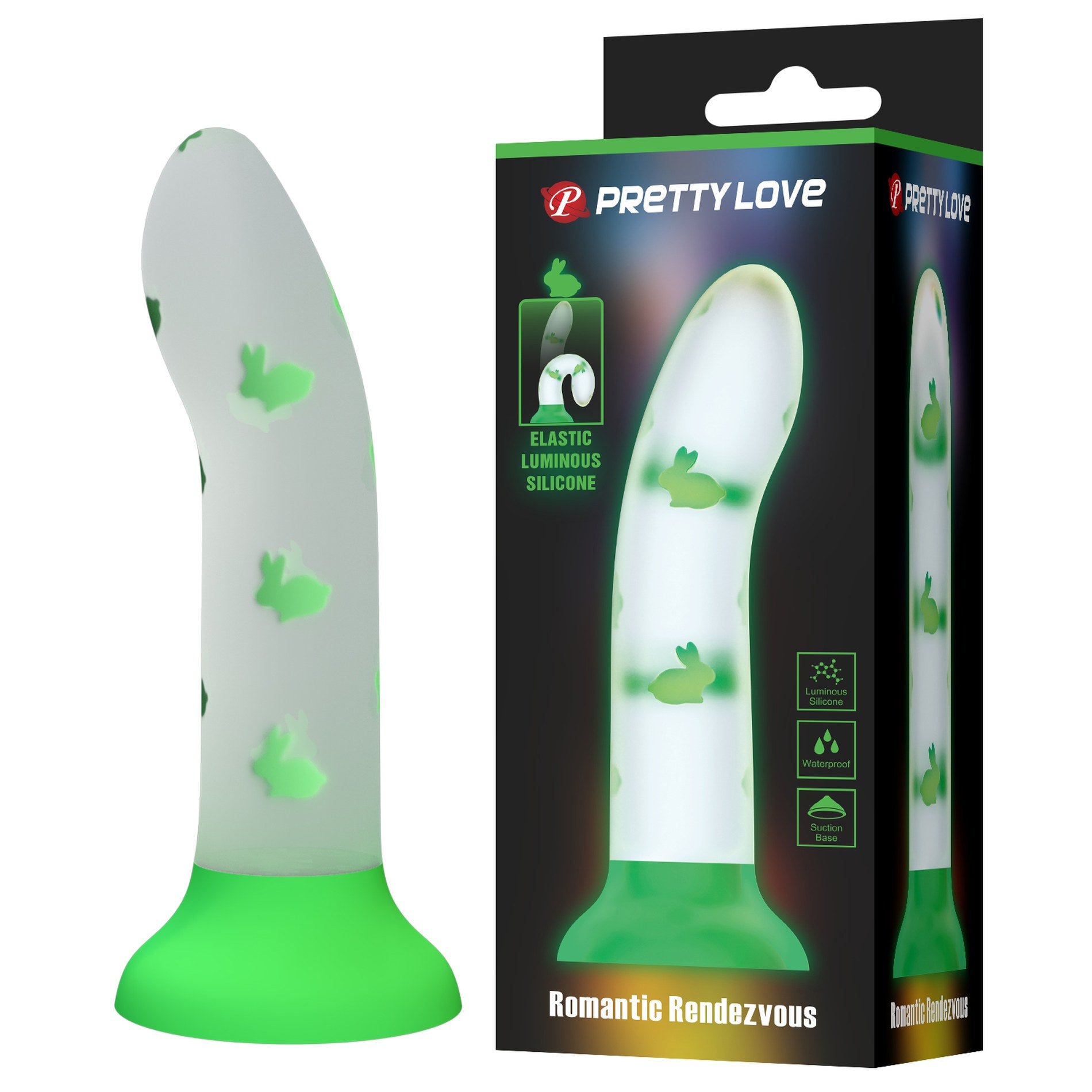 Pretty Love Romantic Rendezvous świecące dildo 17cm