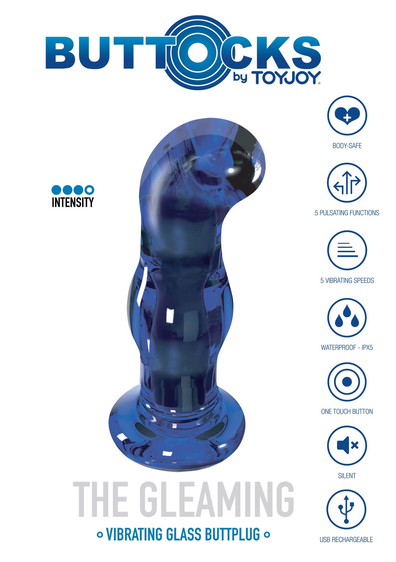 ToyJoy BUTTOCKS The Gleaming szklany korek analny